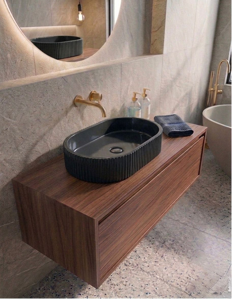 Oval Bella Lavabo - Siyah