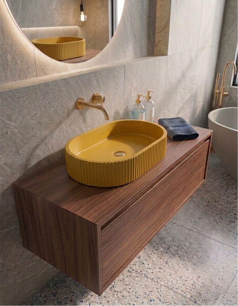 Oval Bella Lavabo - Sarı