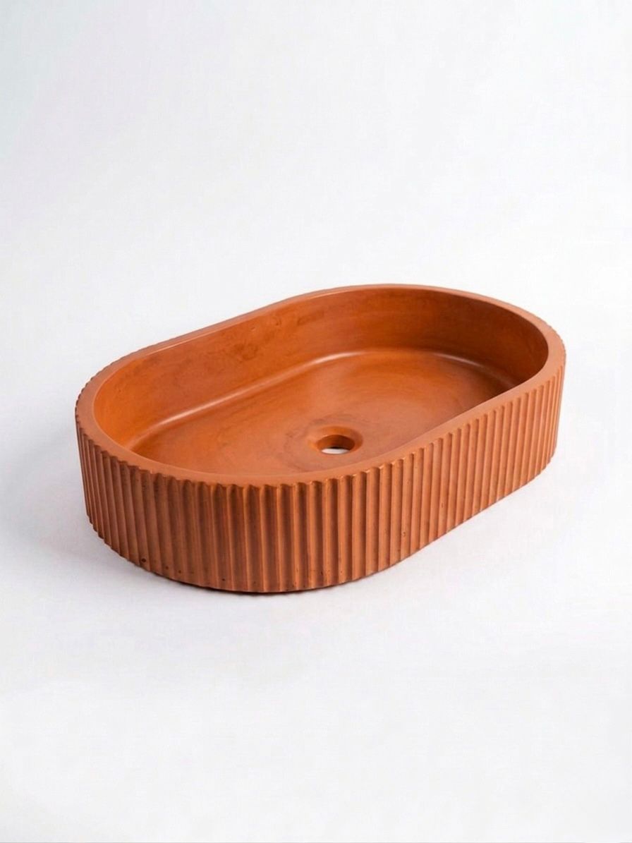 Oval Bella Lavabo - Turuncu