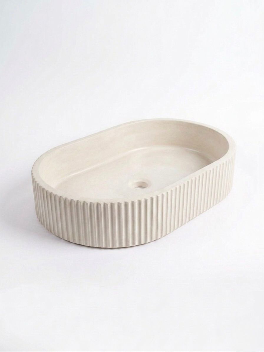 Oval Bella Lavabo - Beyaz