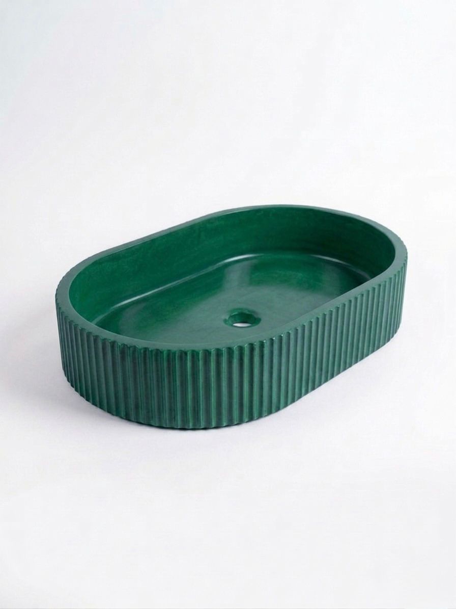 Oval Bella Lavabo - Yeşil