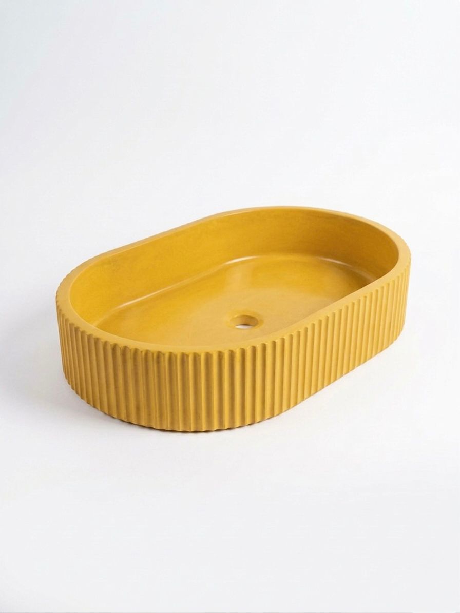 Oval Bella Lavabo - Sarı