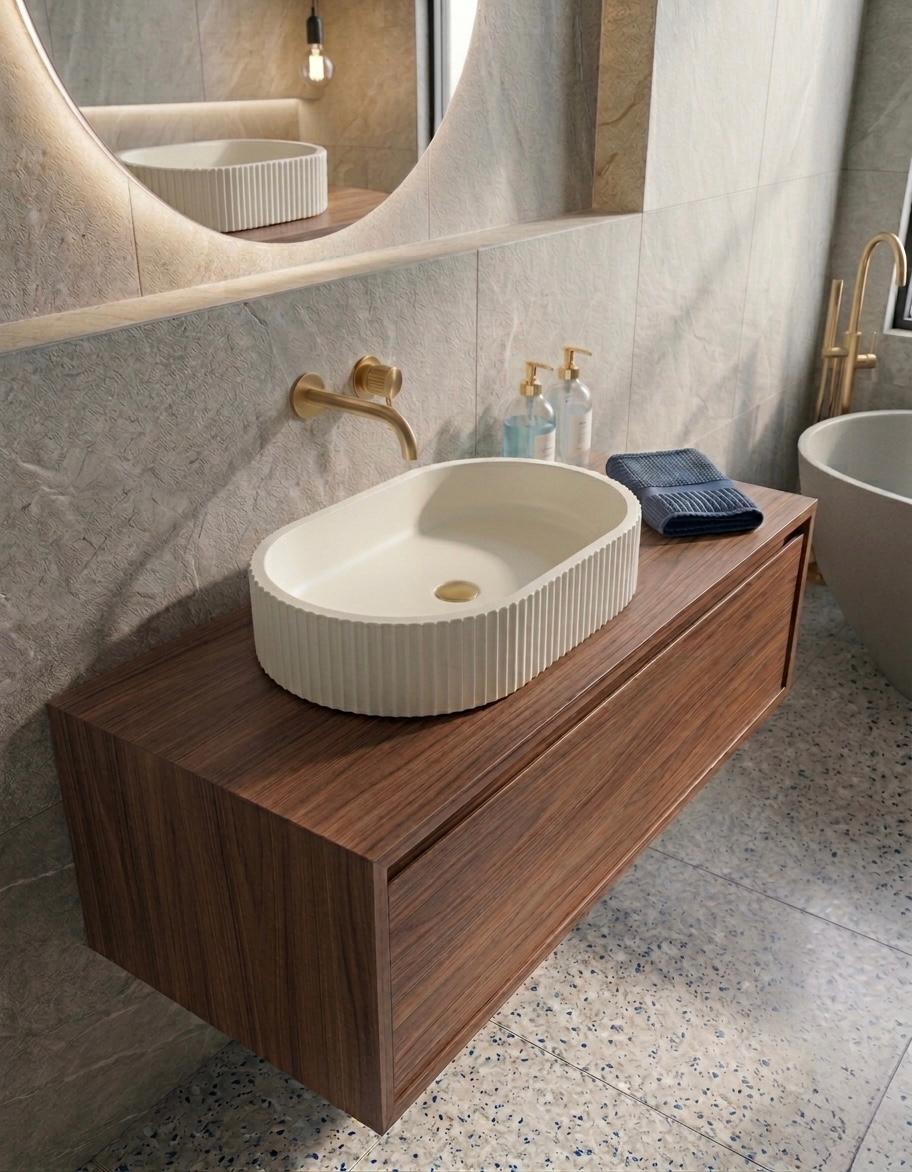 Oval Bella Lavabo - Beyaz