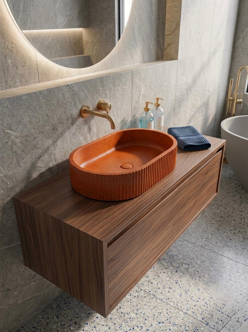 Oval Bella Lavabo - Turuncu